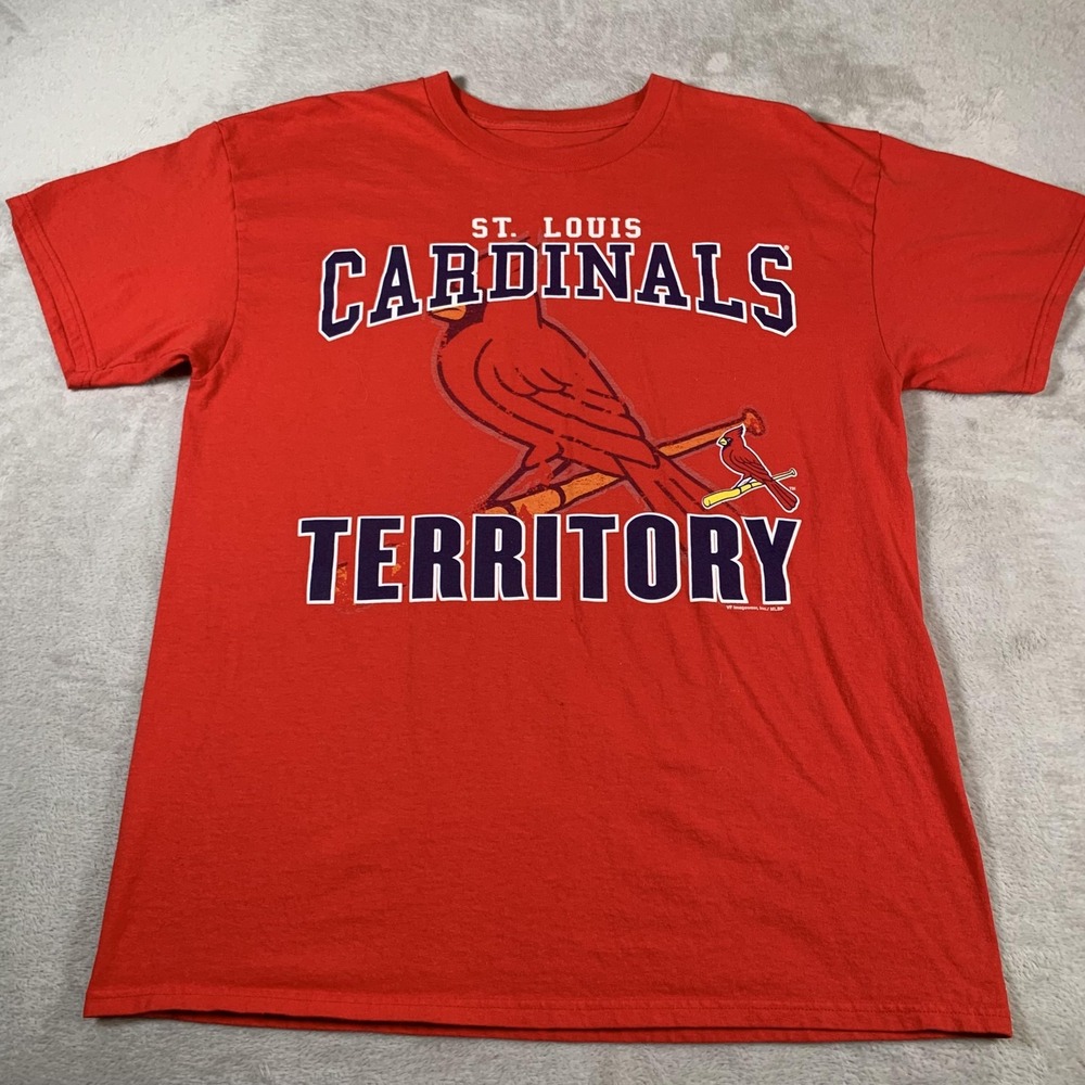 St. Louis Cardinals Shirt Mens Large Red MLB Baseball Territory Tee Graphic FLAW